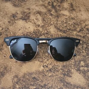 Ray-Ban Classic Black and Gold Sunglasses
